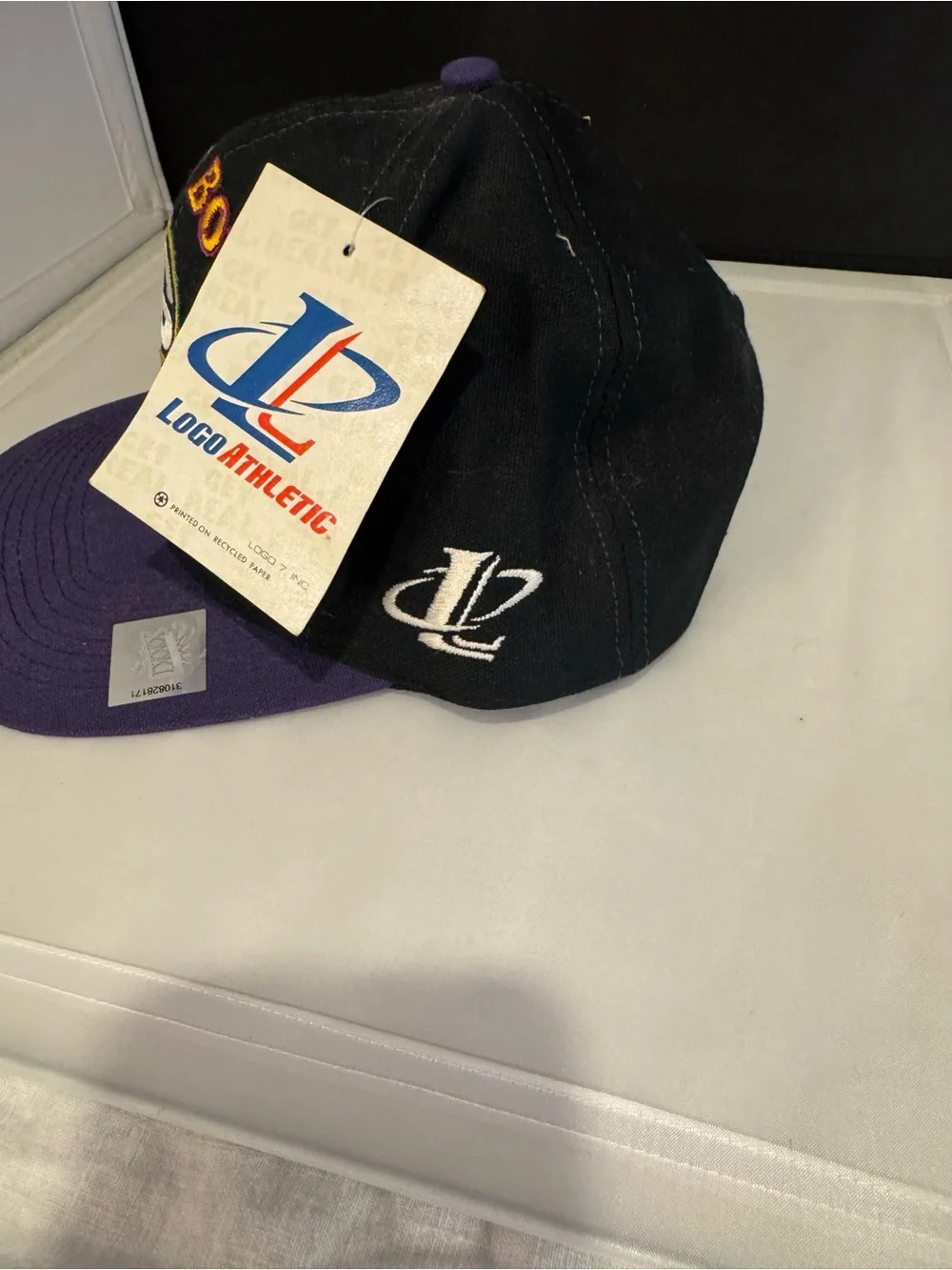 1997 Green Bay Packers Super Bowl XXXI Champions Black and Purple Snapback Hat